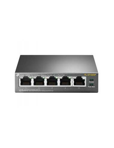 Switch 5 puertos tp - link tl - sf1005p 10 - 100 4 puertos poe