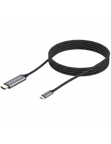Adaptador usb tipo c a hdmi 4k conceptronic 2m - macho - macho