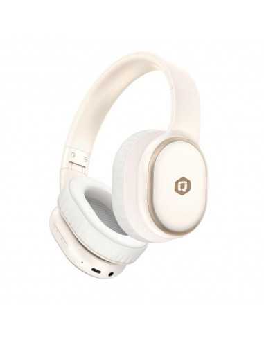 Auriculares qcharx pulse bluetooth beige
