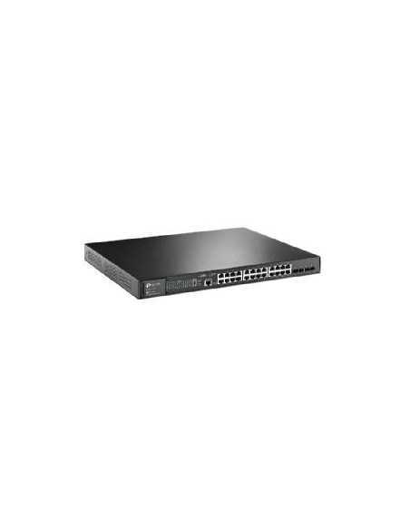 Switch 28 puertos 10 - 100 - 1000 (24p poe + 4sfp) l2 tp - link