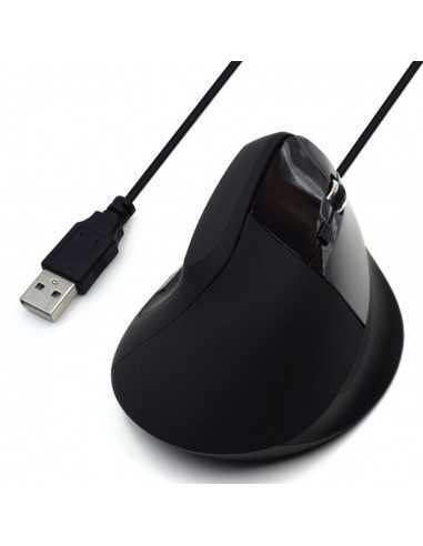 Mouse raton vertical ergonomico ewent ew3157 usb - 1800dpi - negro