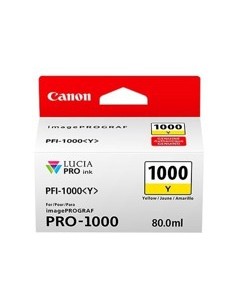 Cartucho canon pfi - 1000y amarillo pro - 1000