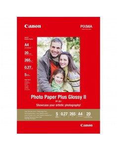 Papel fotografico canon 2311b019 brillo ii plus pp - 201 a4 - 20 hojas
