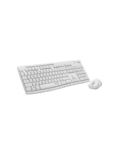 Teclado + mouse logitech mk295 silent blanco wireless inalambrico