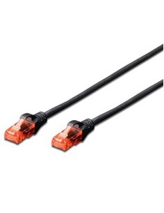 Cable red ewent latiguillo rj45 utp cat6 3m negro
