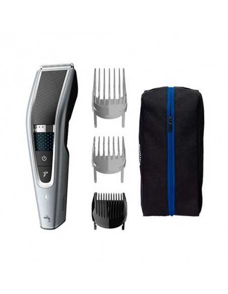 Cortapelos philips hairclipper 5000 hc5630 - 15 28 ajustes - 3 peines - 90m autonomia - lavable - funda tela