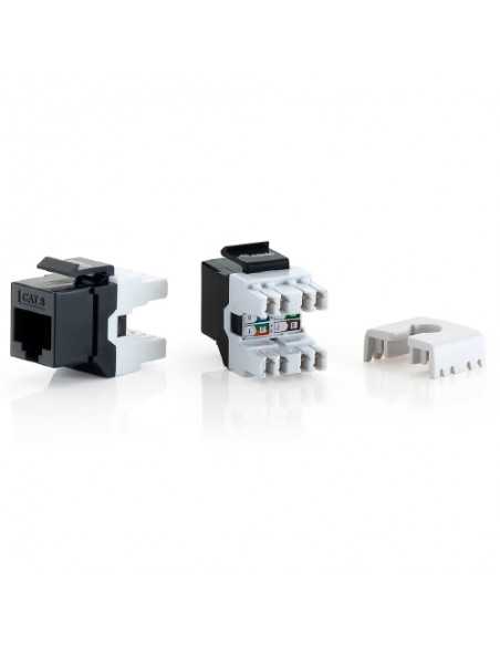 Kit 8 uds equip conector hembra rj45 utp cat6 panel keystone