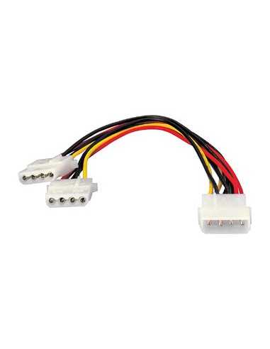 Duplicador cable de alimentacion atx equip conector molex 5.25 x2