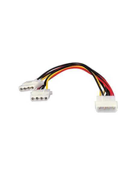 Duplicador cable de alimentacion atx equip conector molex 5.25 x2