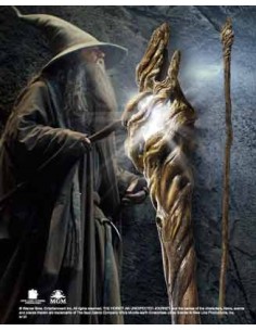 Replica the noble collection el hobbit vara de gandalf con luz 185 cm