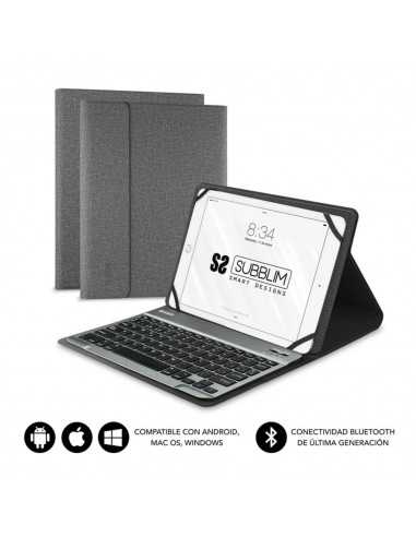 Funda tablet subblim keytab pro para tablet 10.1 pulgadas gris