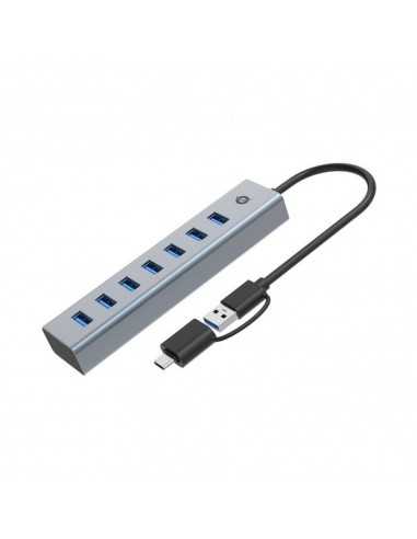 Hub conceptronic hubbies21g usb 3.0 - usb tipo c 7 en 1