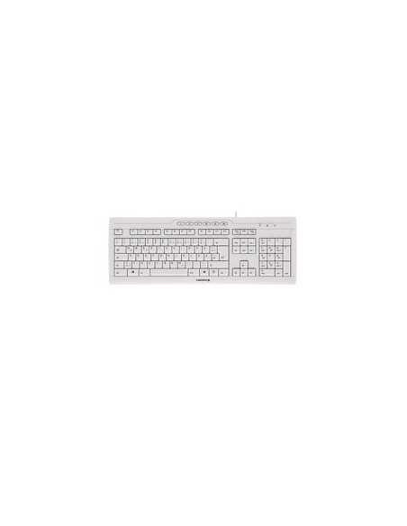 Teclado cherry stream 3.0 usb ultraplano blanco