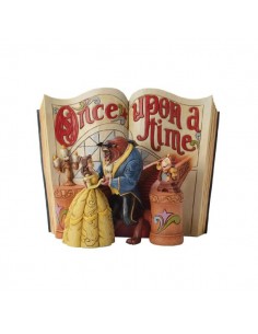 Figura enesco disney la bella y la bestia libro la bella y bestia