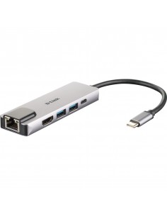 Hub d - link dub - m520 2 usb 3.1 hdmi rj45 usb tipo c