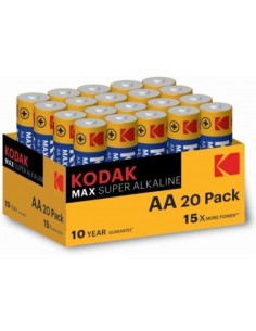 Blister pilas kodak alcalina max aa lr6 blister 20 pilas