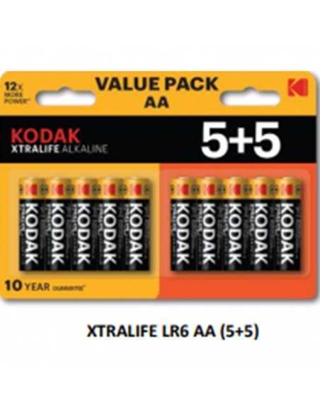 Blister pilas kodak alcalina xtralife aa lr6 - blister 5+5