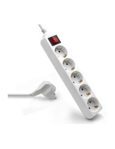 Regleta ewent 5 tomas shucko 16a interruptor