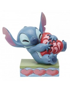 Figura enesco disney stitch abrazando un corazÃ³n