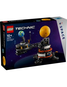 Lego technic planeta tierra y luna en Ã³rbita