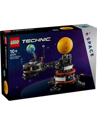 Lego technic planeta tierra y luna en Ã³rbita