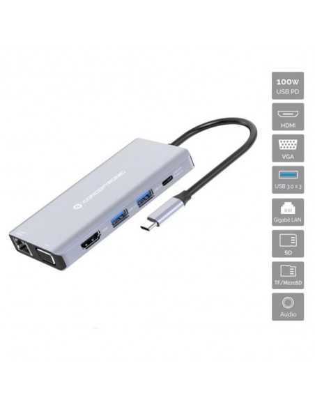 Docking station conceptronic usb tipo c 10 en 1