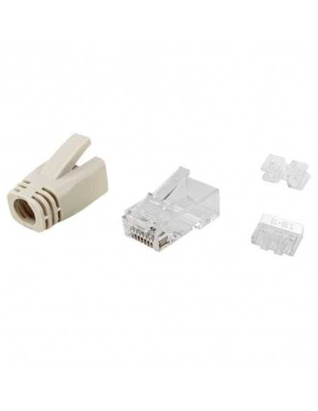 Kit 100 uds conectores rj45 equip categoria 6a utp