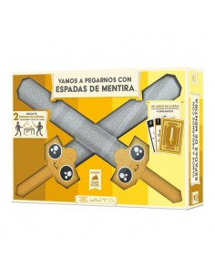 Juego de mesa vamos a pegarnos con espadas de mentira edad recomendada 10 aÃ±os