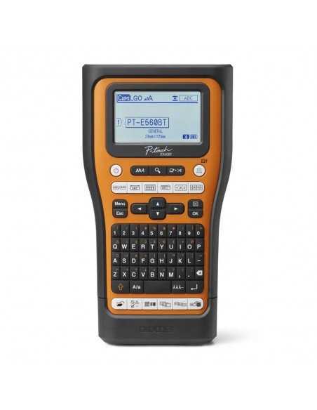 Rotuladora brother pt - e560btsp lcd - 3 lineas - teclado qwerty - corte automatico