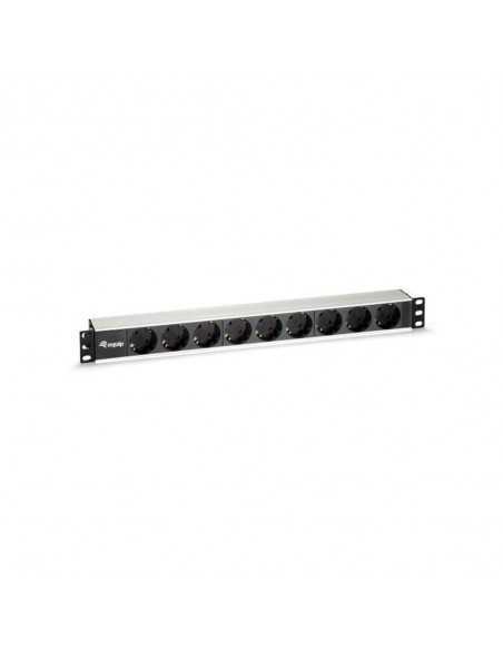 Regleta equip rack 19 pulgadas 1u 9 tomas schucko