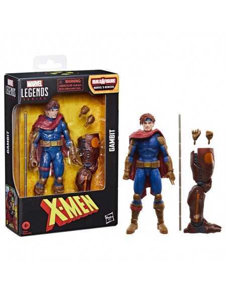 Figura hasbro marvel legends series build a figure marvels nemesis x - men gambit