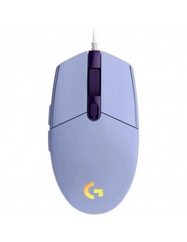 Raton gaming logitech g102 lightsync lila