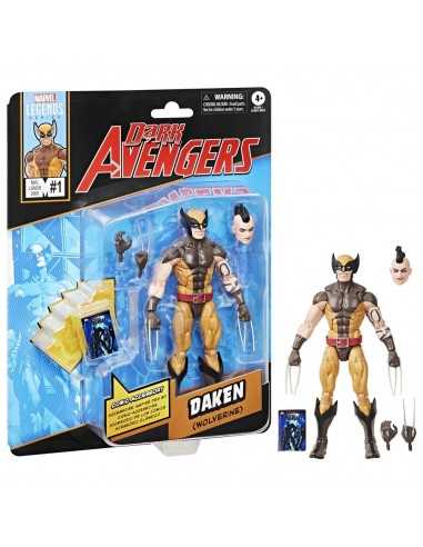 Figura hasbro marvel legends dark avengers mini comics daken (wolverine)
