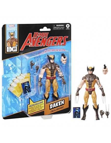 Figura hasbro marvel legends dark avengers mini comics daken (wolverine)