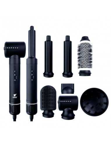 Secador de pelo thulos 7 en 1 th - by25 color negro 1400w