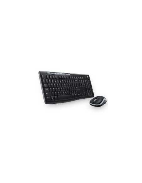 Teclado + mouse logitech mk270 optico wireless inalambrico usb 2.0 negro