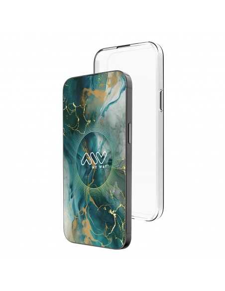 Carcasa myway para apple iphone 16 transparente