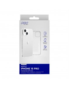 Carcasa myway para apple iphone 15 pro transparente