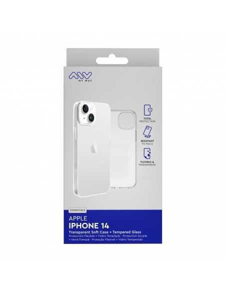 Carcasa myway para apple iphone 14 transparente