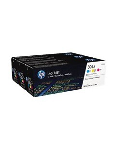 Pack toner cf370am 305a cian - magenta - amarillo