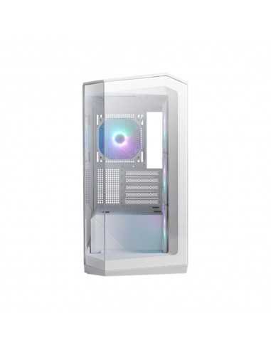 Caja ordenador gaming msi mag pano m100r pz m - atx rgb cristal templado white