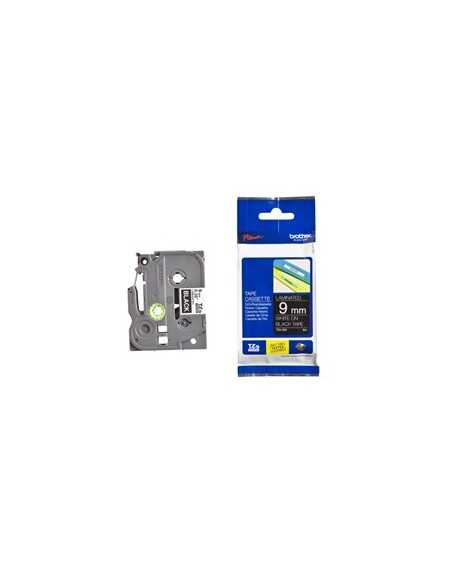 Cinta laminada brother tze325 9mm x 8m negro - blanco