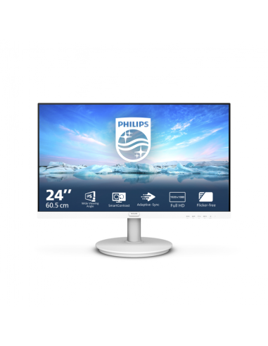 Monitor philips 24 pulgadas pulgadas led display blanco