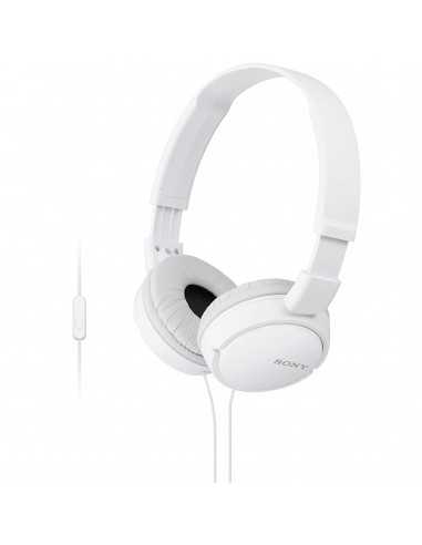 Auriculares sony mdrzx110apw - blanco - pleglable - microfono