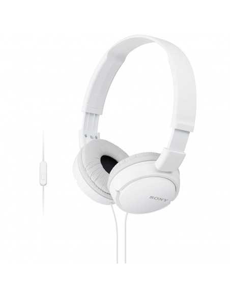 Auriculares sony mdrzx110apw - blanco - pleglable - microfono