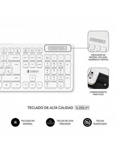 Teclado + raton subblim subkbc - cssw11 inalambrico
