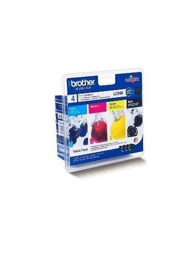 Multipack brother lc980valpb dcp145 - 195c - 165c - 375cw - mfc250c - 255cw - 290c - 295cn