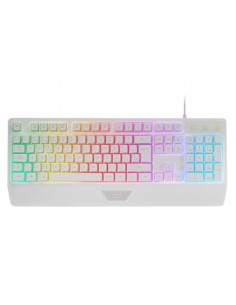 Teclado mars gaming mk124 blanco