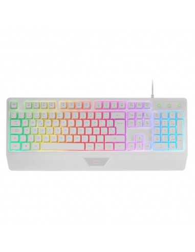 Teclado mars gaming mk124 blanco