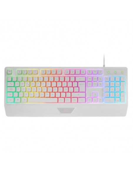 Teclado mars gaming mk124 blanco